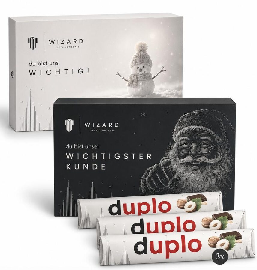 Duplo Trio – Weihnachtsgeschenk mit Logoveredelung von Wizard