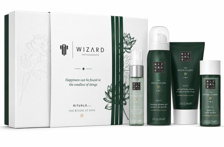 Geschenkset S – weitere Sorte – Weihnachtsgeschenk mit Logoveredelung von Wizard