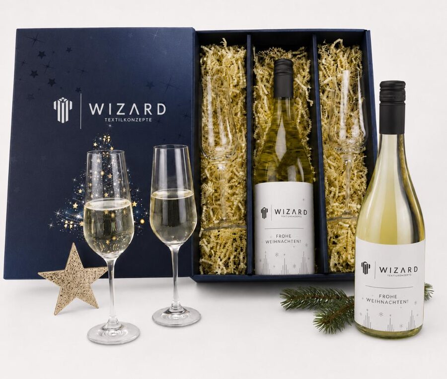 Secco Set – Weihnachtsgeschenk mit Logoveredelung von Wizard