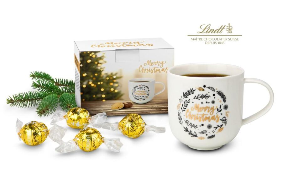 Weihnachtstasse – Weihnachtsgeschenk mit Logoveredelung von Wizard